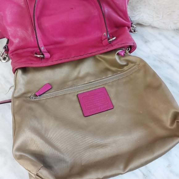 Coach F23901 Pink Daisy Leather Mia Leather Crossbody Bag - Picture 9 of 15